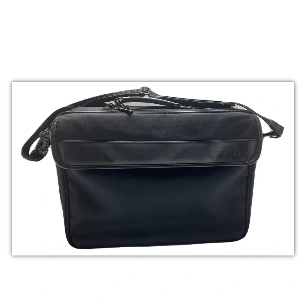 Dell 17”x13” Business Travel Laptop Padded Bag Premium Black canvas Deluxe